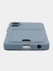 Синий меланж чехол для Tecno Spark 9 Pro, Camon 19/19 Pro, Tecno Pova 3, с отделением для карты