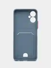Синий меланж чехол для Tecno Spark 9 Pro, Camon 19/19 Pro, Tecno Pova 3, с отделением для карты