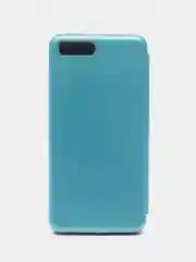 Голубой чехол-книжка на Xiaomi Mi 6, из эко кожи, с карманом для карт