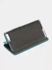 Голубой чехол-книжка на Xiaomi Mi 6, из эко кожи, с карманом для карт