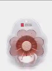 Мыльница со сливом силиконовая в форме цветка