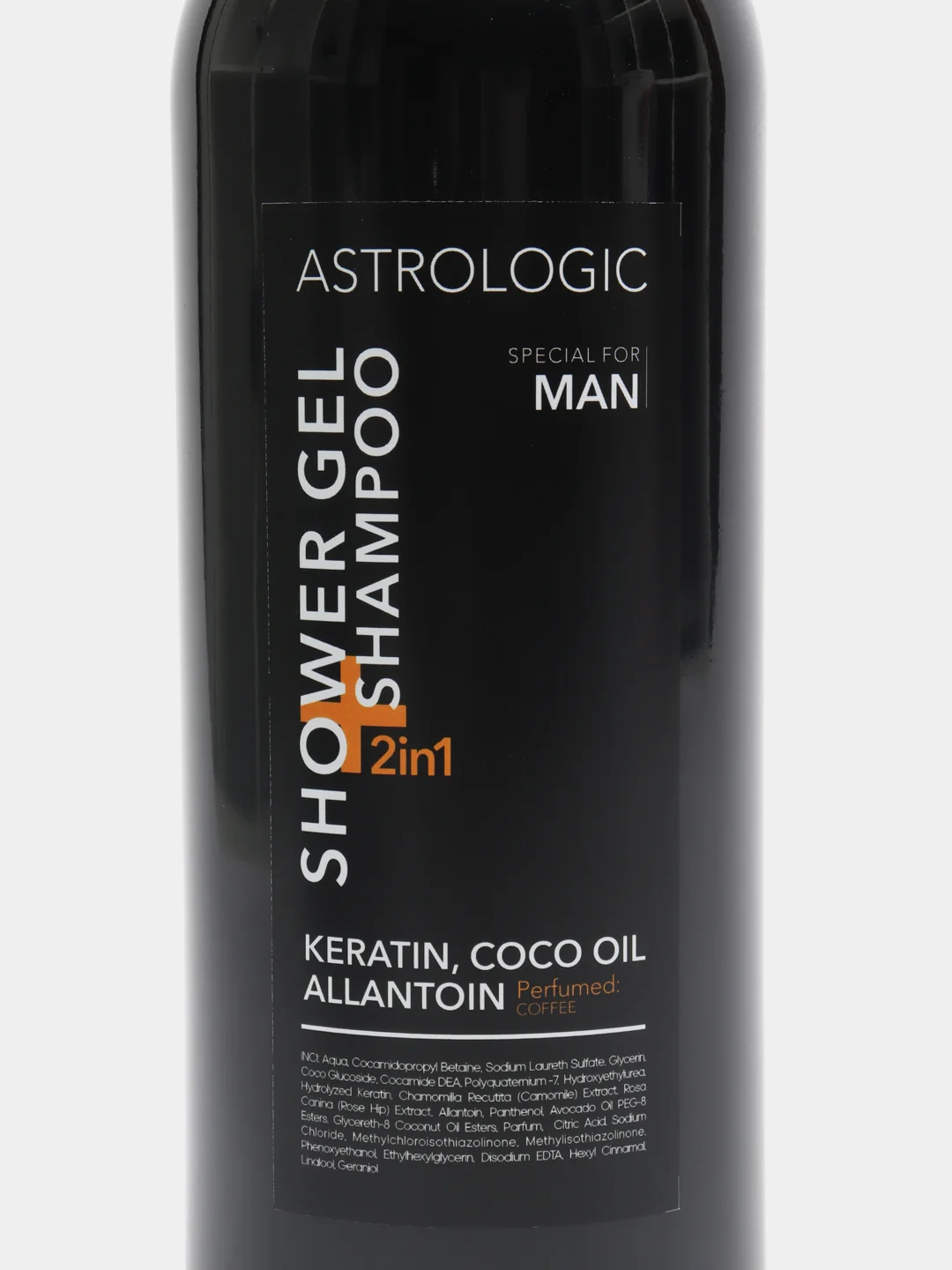 Гель для душа и шампунь 2 в 1 Astrologic, мужской, аромат капучино, 1000 мл