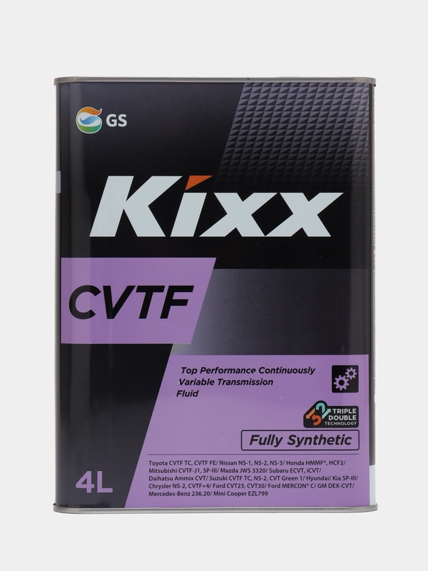 Трансмиссионная жидкость Kixx CVTF, 4 л, синт