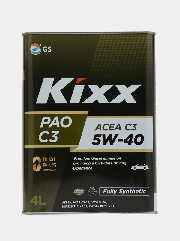 Масло моторное Kixx PAO C3 5W-40 /4л  синт