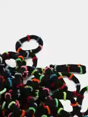 Черный резинки для волос, в косметичке, 100 штук