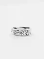 Серый женское кольцо "Hello Kitty" кошка, 2 вида, регулируемое