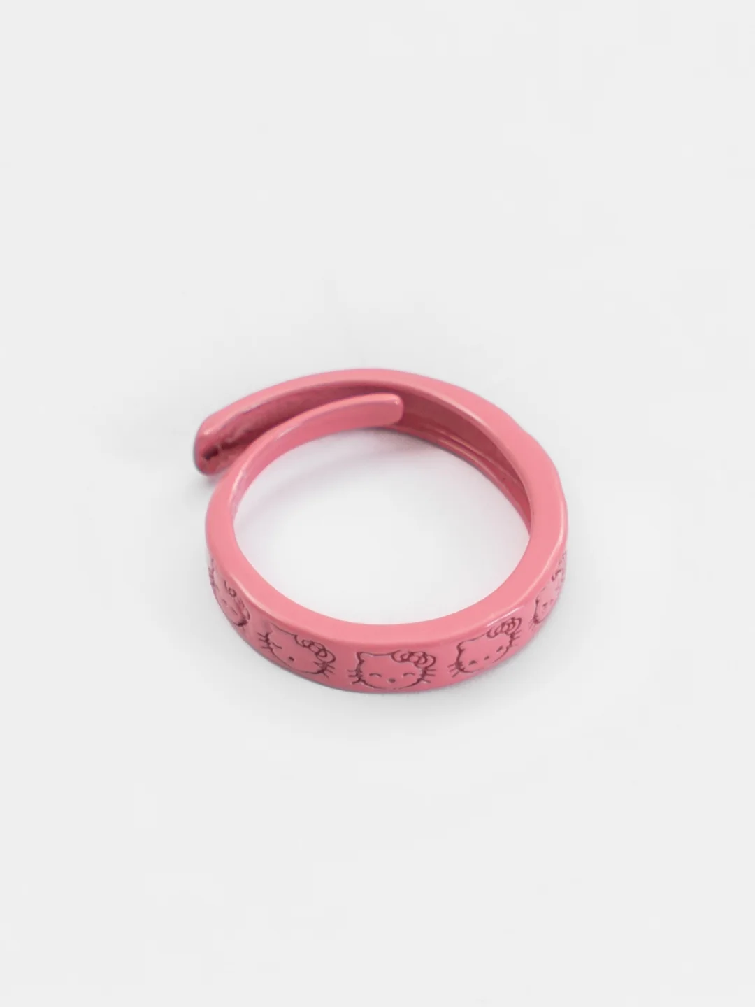 Розовый кольцо Hello Kitty, кошка, регулируемое, 4 цвета, 17 см