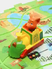 Игра - трек с героем из м/ф Зверополис, трек с машинкой на батарейке, знаки и светофор