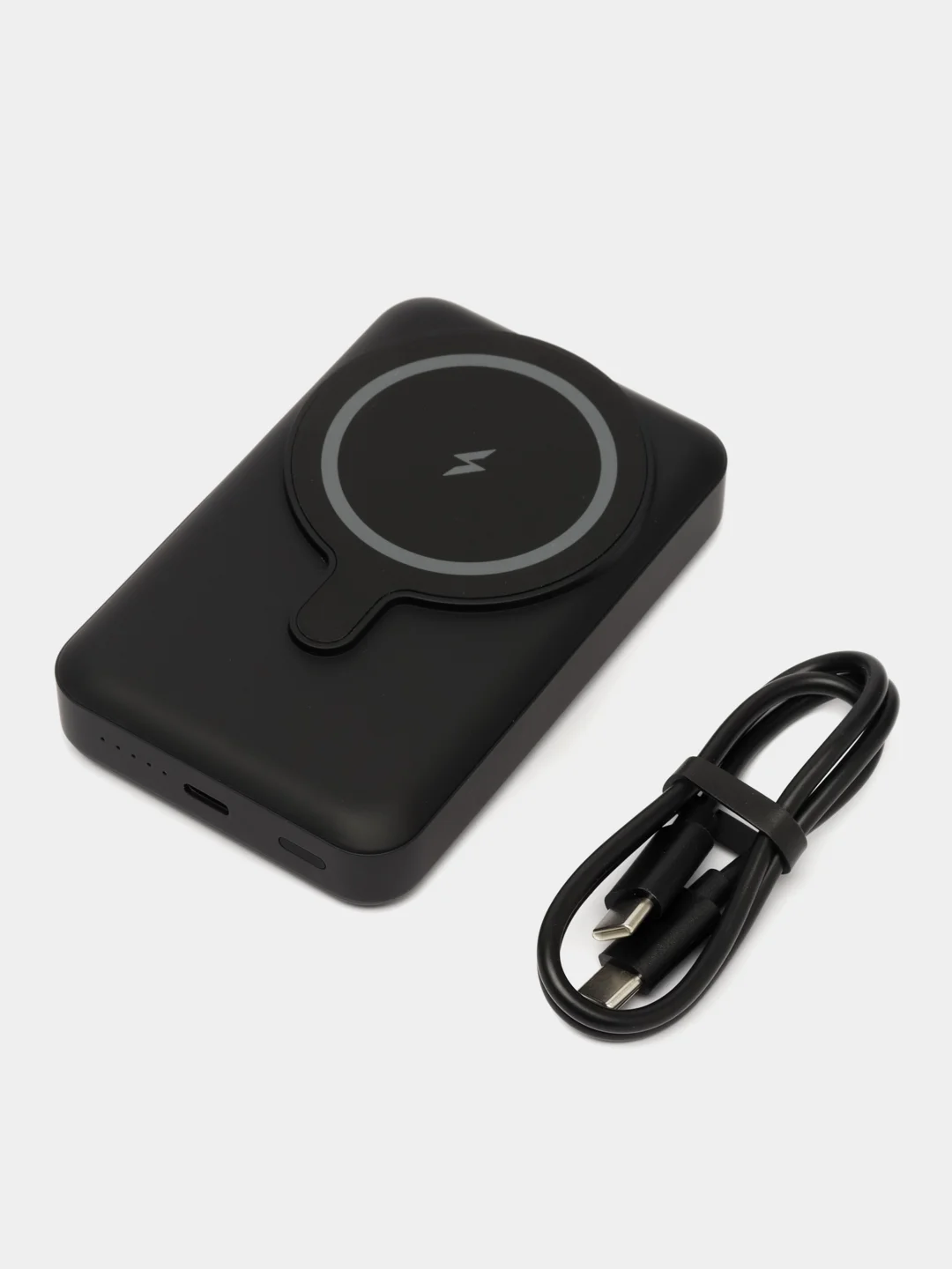Черный внешний аккумулятор MagSafe, с подставкой, 5000, 10000 mAh