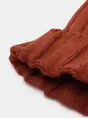 Коричневый шапка для малышей, с отворотом