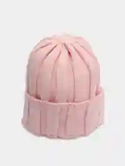 Розовый шапка для малышей, с отворотом