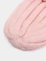 Розовый шапка для малышей, с отворотом