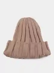 Шоколадный шапка для малышей, с отворотом