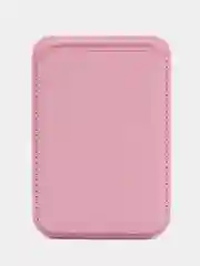 Розовый картхолдер на iPhone, с поддержкой MagSafe Leather Wallet