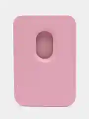 Розовый картхолдер на iPhone, с поддержкой MagSafe Leather Wallet
