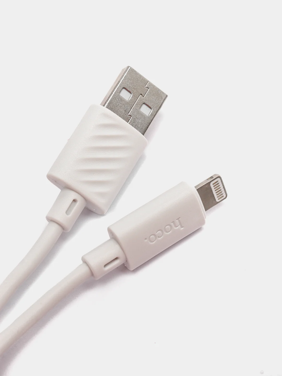 Белый кабель Hoco Micro-USB, Type-C, Lightning, 1 метр