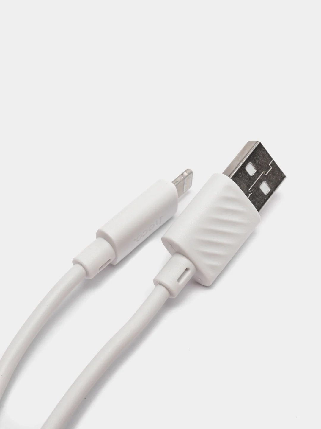 Белый кабель Hoco Micro-USB, Type-C, Lightning, 1 метр