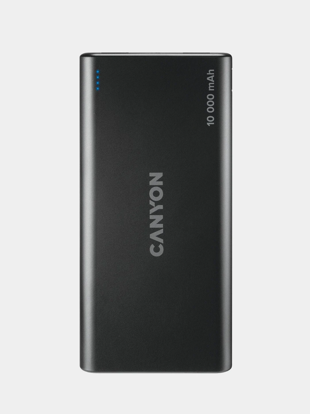 Черный компактный внешний аккумулятор Canyon PB-108, 2 х USB-A, 10000 мАч