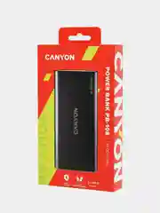 Черный компактный внешний аккумулятор Canyon PB-108, 2 х USB-A, 10000 мАч