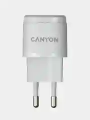 Белый сетевое зарядное устройство Canyon H-20, 1xUSB-C / PD / 20W
