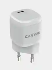 Белый сетевое зарядное устройство Canyon H-20, 1xUSB-C / PD / 20W