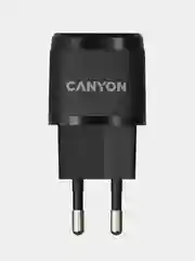 Черный сетевое зарядное устройство Canyon H-20, 1xUSB-C / PD / 20W