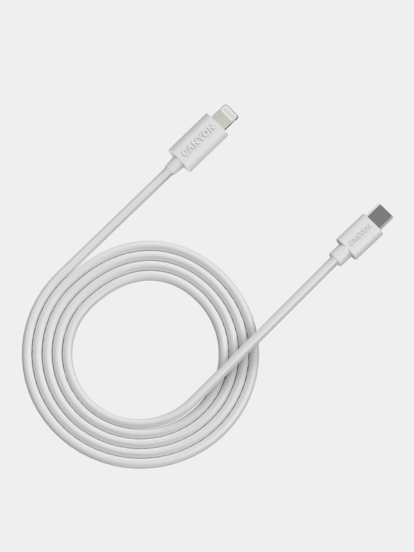 Кабель Lightning - USB-Type C, Canyon CFI-12, 20W, 2 метра