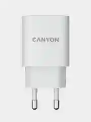 Белый сетевое зарядное устройство Canyon H-18, 1xUSB, QC3.0, 18W