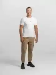 Белый мужская футболка