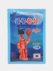 Пластырь обезболивающий Корейский от боли в суставах и спине GOLD RED GINSENG набор 25шт