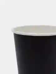 Стакан бумажный, черный, 250мл, 50 шт