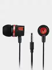 Красный проводные наушники с микрофоном Canyon EP-3, AUX, 1,2 м