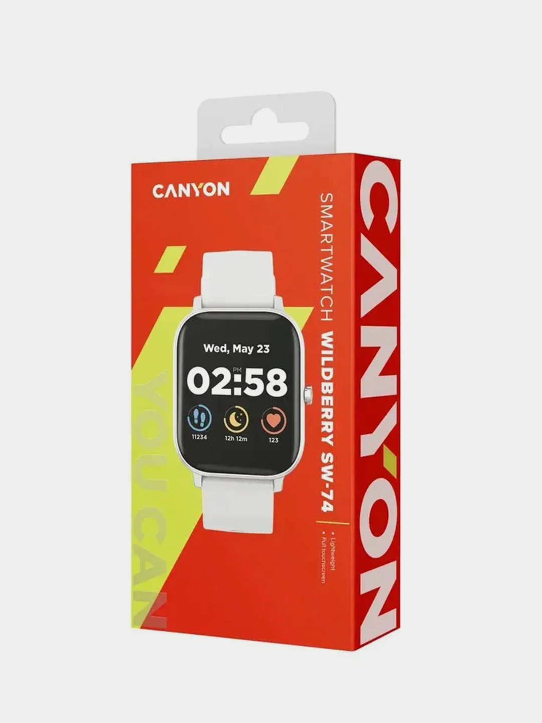Белый смарт-часы Canyon Wildberry SW-74, 42мм