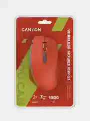 Красный беспроводная мышь Canyon MW-21, с сенсором Blue LED, 800/1200/1600 DPI