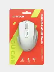 Белый беспроводная мышь Canyon MW-15, с сенсором Pixart, 800/1200/1600 DPI