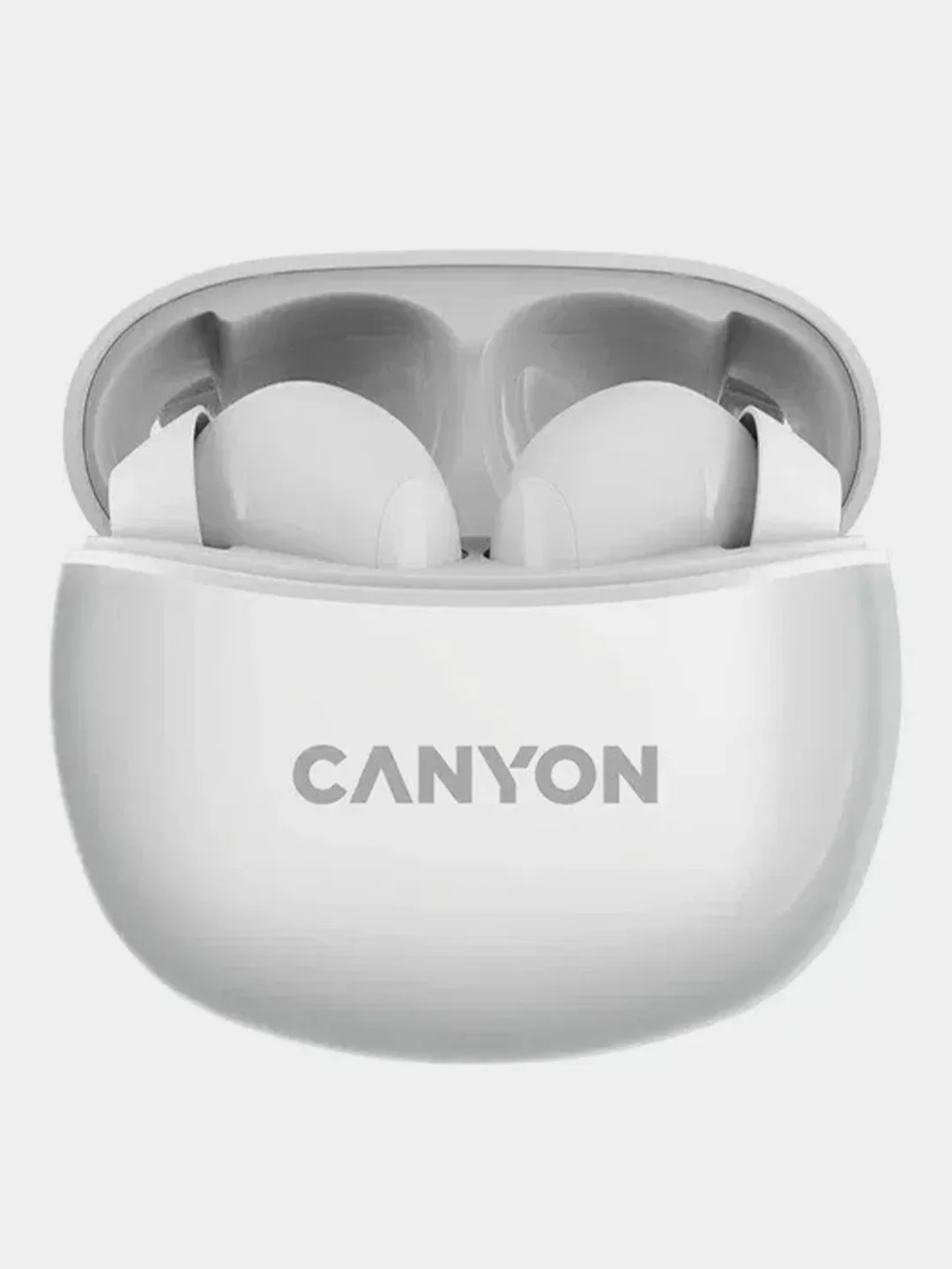 Белый беспроводные наушники Canyon TWS-5, сенсорное управление
