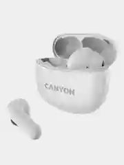 Белый беспроводные наушники Canyon TWS-5, сенсорное управление