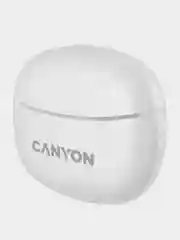 Белый беспроводные наушники Canyon TWS-5, сенсорное управление