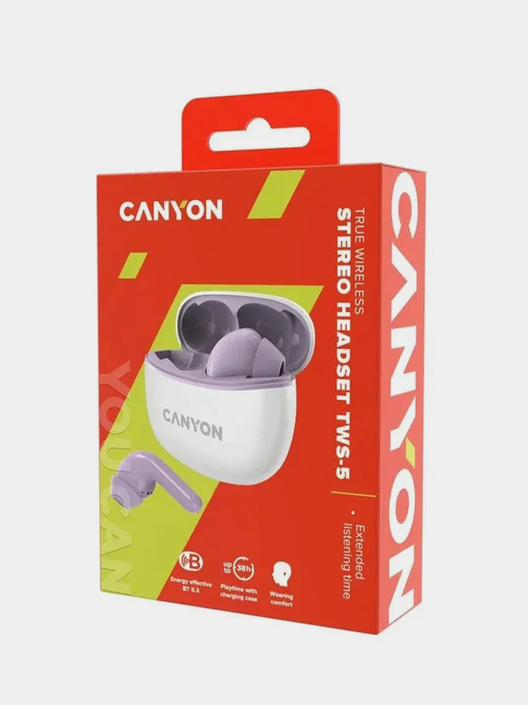 Зеленый беспроводные наушники Canyon TWS-5, сенсорное управление