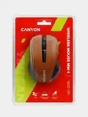 Оранжевый беспроводная мышь Canyon MW-1, SoftTouch, 800/1000/1200 DPI
