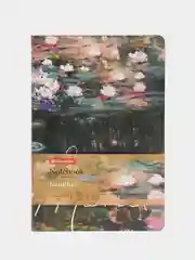 Блокнот BRAUBERG VISTA "Claude Monet", А5, 143x210, под кожу, срез фольга, 80 листов