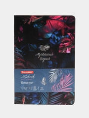 Блокнот BRAUBERG VISTA Tropicano, А5, 143 x 210, под кожу, гибкий, срез фольга, 80 л