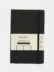 Блокнот BRAUBERG ULTRA, А5, линия, черный, под кожу, 130х210 мм, 80г/м2, 96 листов, 113016
