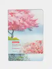 Блокнот А5 Brauberg Vista "Spring weather", под кожу, гибкий, 80 листов, 112073, 143 x 210