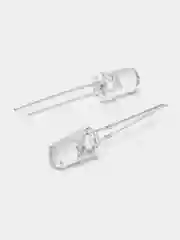 Желтый светодиоды LED прозрачные, комплект 10 штук