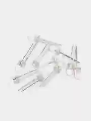 Белый светодиоды LED прозрачные, комплект 10 штук