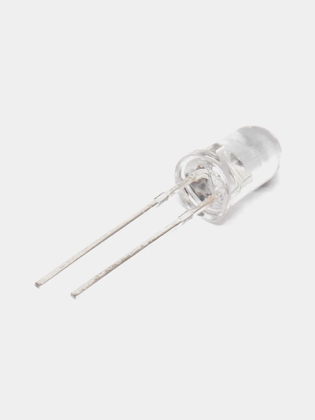 Белый светодиоды LED прозрачные, комплект 10 штук