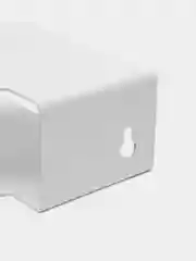 Полка кронштейн для тв приставки, роутера, пульта WALL SHELF-S белая