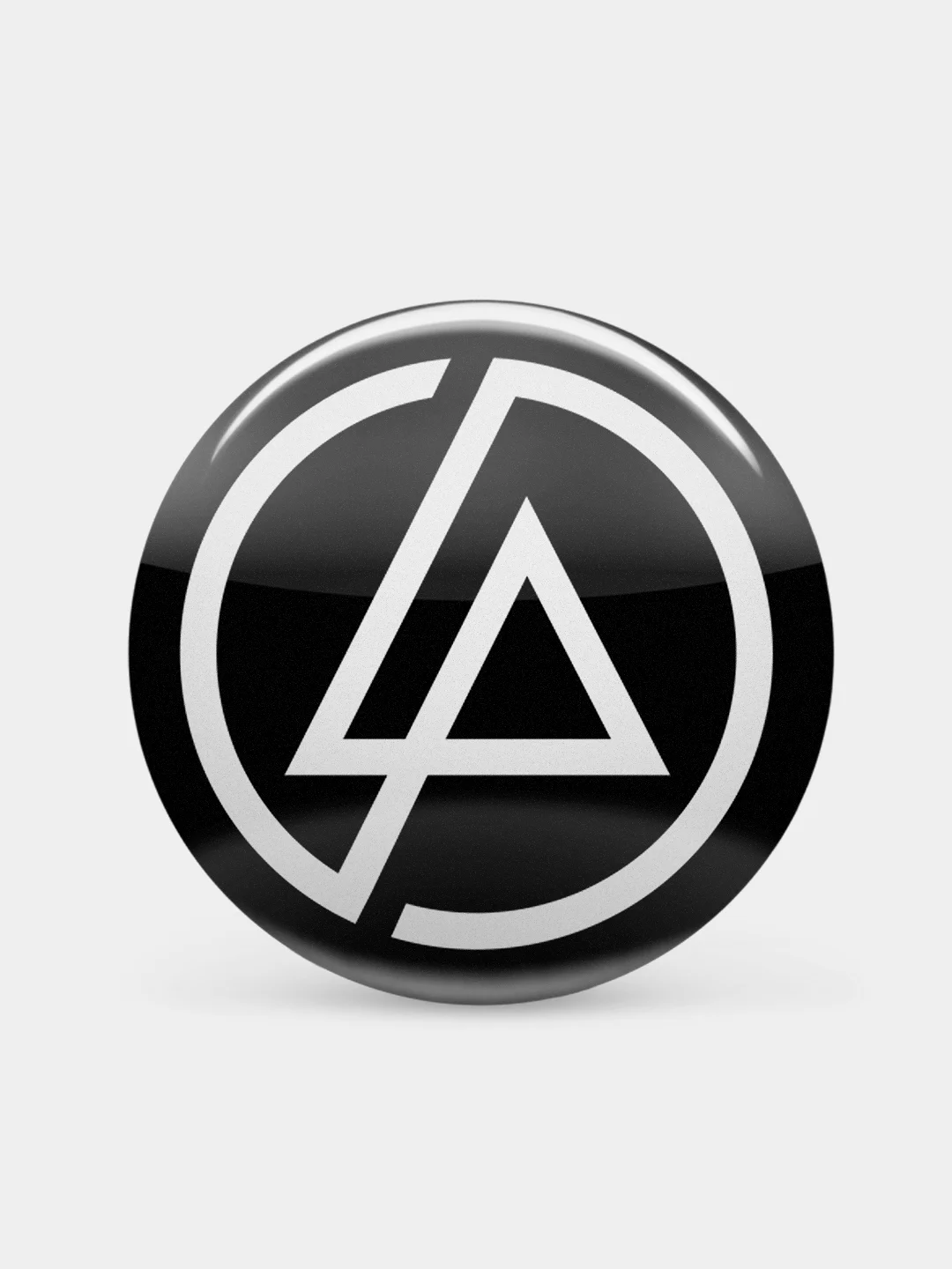 Черный значок "Linkin park", 37 мм