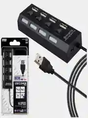Разветвитель USB, 4 разъема, usb hub